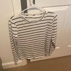 J crew long sleeve striped girlfriend tee small